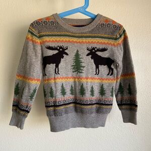 Andy & Evan Lodge-Goers Holiday Novelty Sweater - 3T